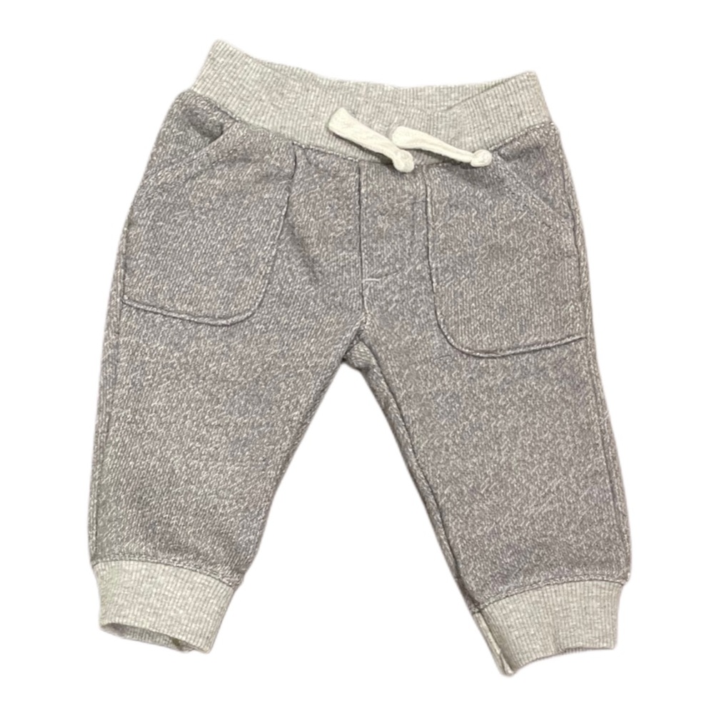 CARTERS Gray Sweatpants Elastic Waistband Ribbed Cuffs - Picture 2 of 4